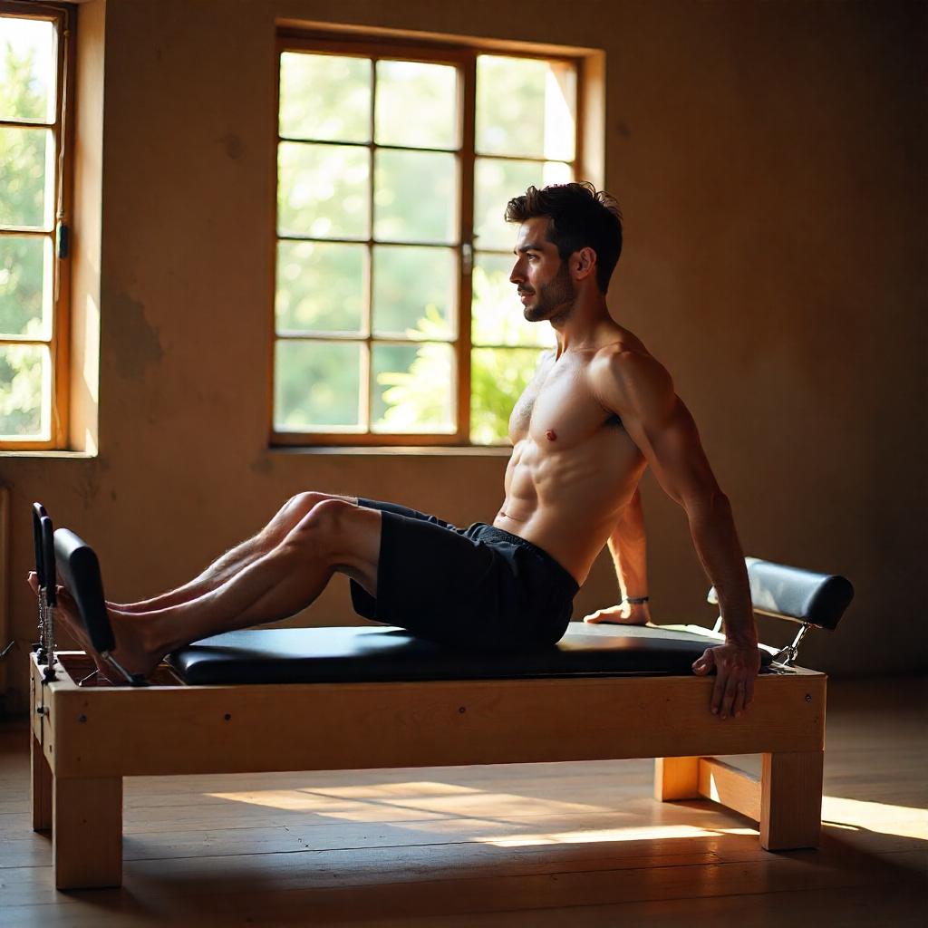 Gruppe som utfører pilates